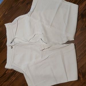 Nicole Miller White Linen Pants Size Medium